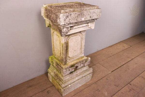 Large Ornate Limestone Plinth Stone - WM12096 - Image 6