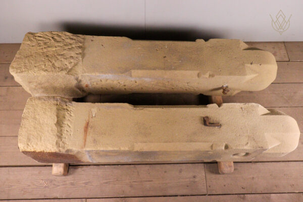 Large Pair of Ornate Carved Victorian Sandstone Gateposts - WM12097 - Image 10
