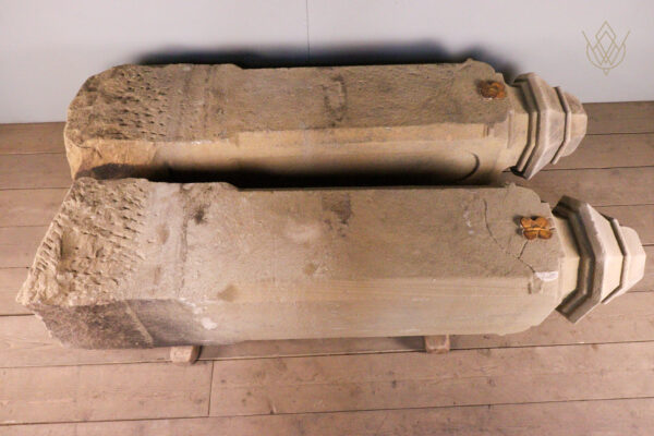 Large Pair of Ornate Carved Victorian Sandstone Gate Posts - WM12098 - Image 8