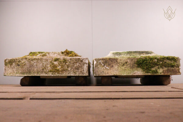 Large Pair of Limestone Pillar Tops/Pier Caps - WM12102 - Image 3