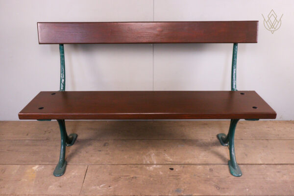Refurbished 19th Century Wrought Iron Bench - WM12108