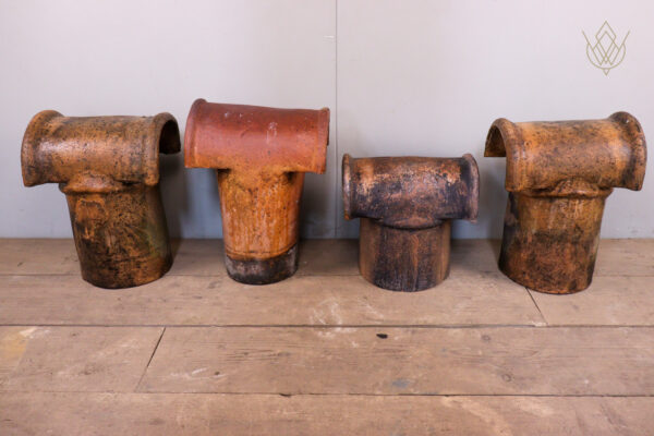 19th Century Clay Half Round Hood Top Chimney Pot Tops - WM12109 - Image 6