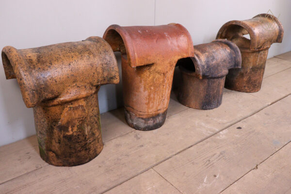 19th Century Clay Half Round Hood Top Chimney Pot Tops - WM12109 - Image 5