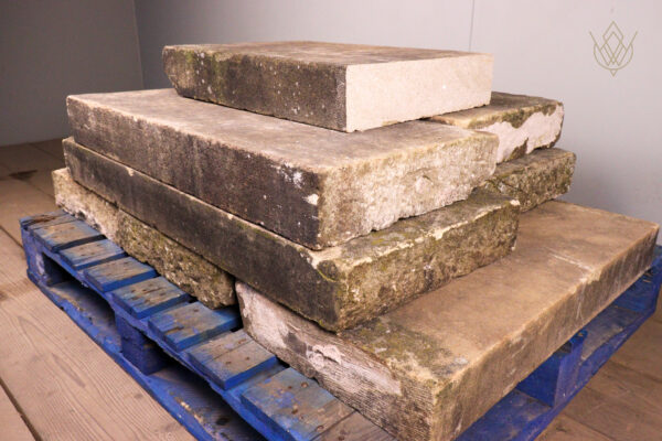 20.5ft - 16"x4" Reclaimed Flat Coping Stones - WM12115 - Image 2