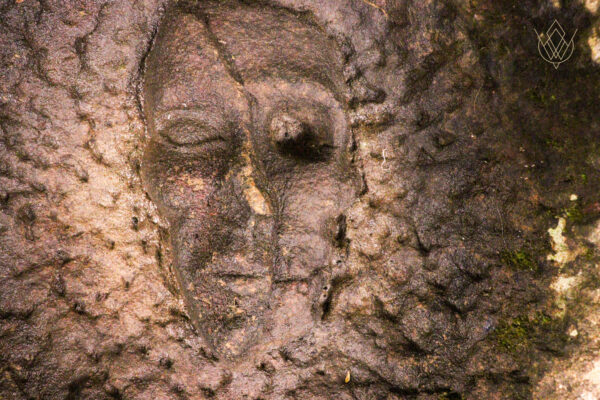 19th Century Carved Stone with Half Face/Half Skull - WM12130 - Image 3