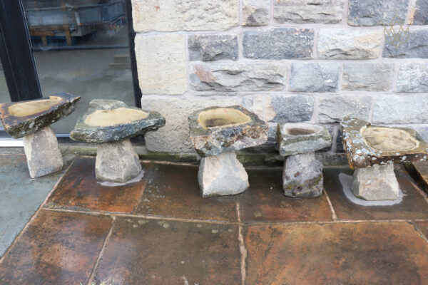 Carved Yorkshire Stone Birdbaths & Bird Tables - WM12131 - Image 2