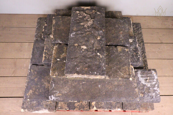 37.6ft - 12"x3.5" Reclaimed Flat Sandstone Coping Stones - WM12134 - Image 3