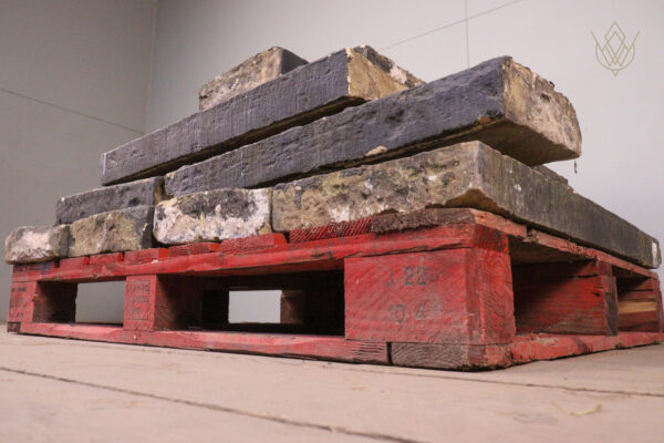 37.6ft - 12"x3.5" Reclaimed Flat Sandstone Coping Stones - WM12134 - Image 2