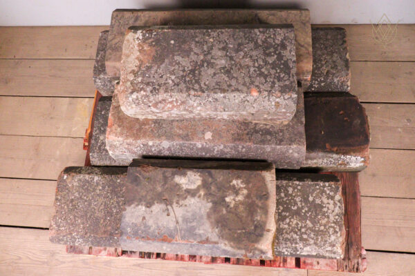 18.7ft - 12" x 6" Reclaimed Red Sandstone 5 Sided Coping Stones - WM12135 - Image 3