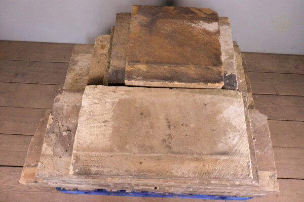36.1ft - 17"-19" Wide Buff Sandstone Coping Stones/Outer Course - WM12136 - Image 5
