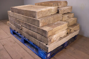 36.1ft - 17"-19" Wide Buff Sandstone Coping Stones/Outer Course - WM12136