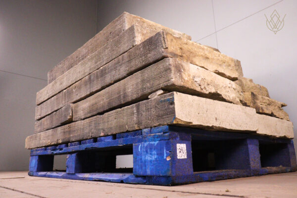 36.1ft - 17"-19" Wide Buff Sandstone Coping Stones/Outer Course - WM12136 - Image 4