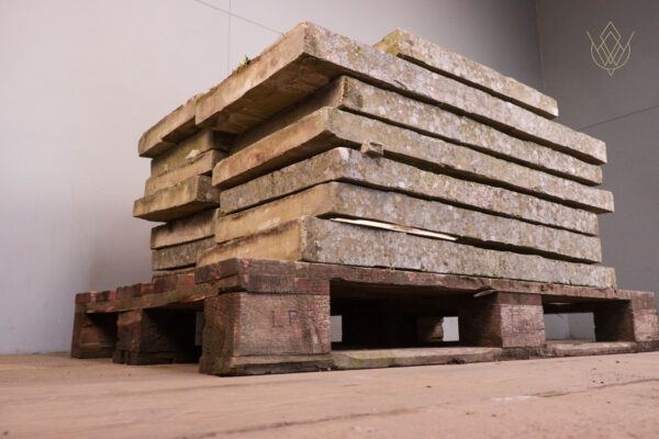 38.5ft - Reclaimed 14" x 2" Flat Coping Stones - WM12138 - Image 5
