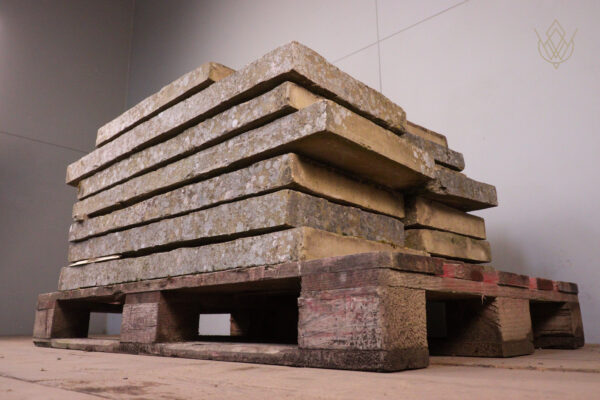 38.5ft - Reclaimed 14" x 2" Flat Coping Stones - WM12138 - Image 2