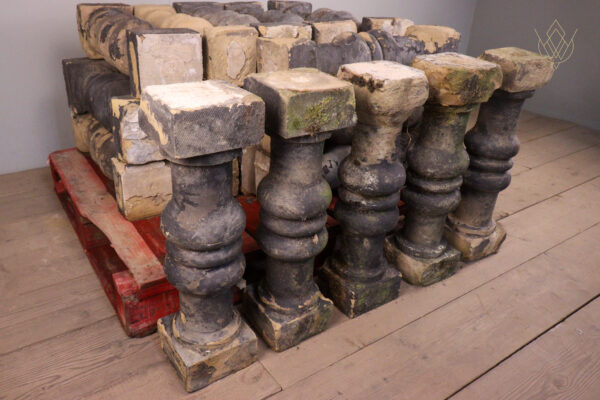 19th Century Sandstone Baluster/Carved Stone Plinths - WM12141 - Image 7