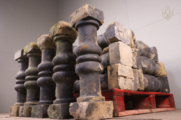 19th Century Sandstone Baluster/Carved Stone Plinths - WM12141 - Image 5