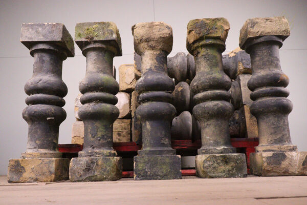 19th Century Sandstone Baluster/Carved Stone Plinths - WM12141 - Image 4