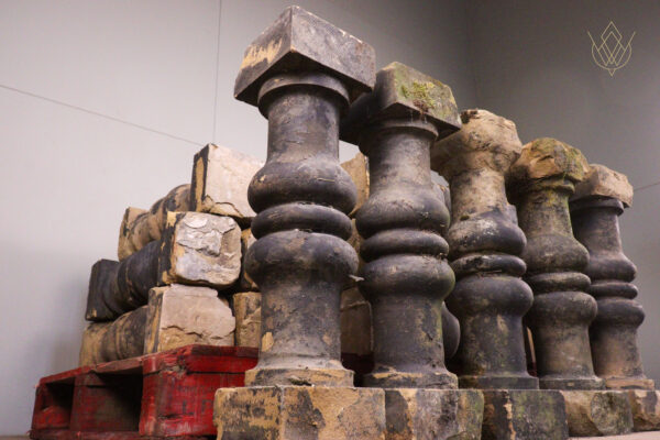 19th Century Sandstone Baluster/Carved Stone Plinths - WM12141 - Image 2