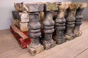 19th Century Sandstone Baluster/Carved Stone Plinths - WM12141