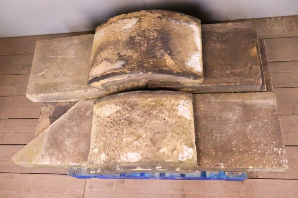 25ft - 18" x 4" + 2 Radius Reclaimed Flat Coping Stones - WM12142 - Image 5