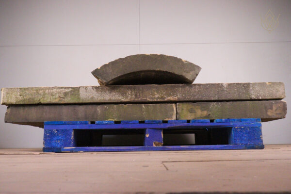 25ft - 18" x 4" + 2 Radius Reclaimed Flat Coping Stones - WM12142 - Image 3