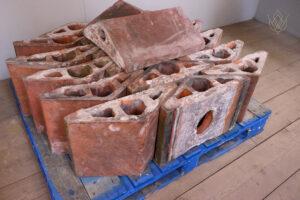 18x Large Victorian 18" x 6" Red Terracotta Copings - WM12148