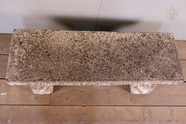 Composition Stone Bench Depicting Lions - WM12155 - Image 4