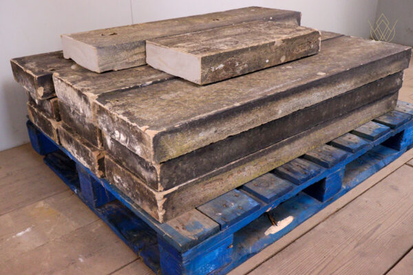 36.5ft - Reclaimed 11" x 3" Flat Sandstone Coping Stones - WM12156