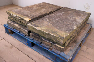 18ft - 20" x 3" Flat 19th Century Sandstone Coping Stones - WM12159