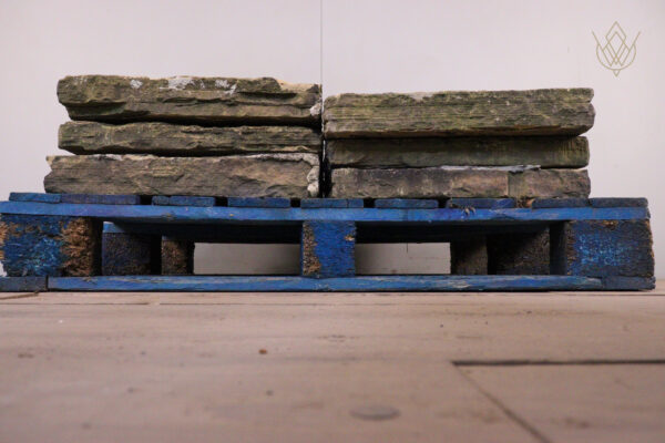 18ft - 20" x 3" Flat 19th Century Sandstone Coping Stones - WM12159 - Image 3