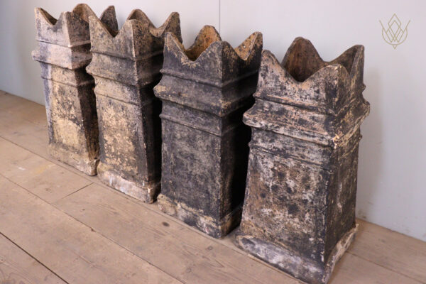 Set of Four Buff Terracotta Chimney Pots - WM12163