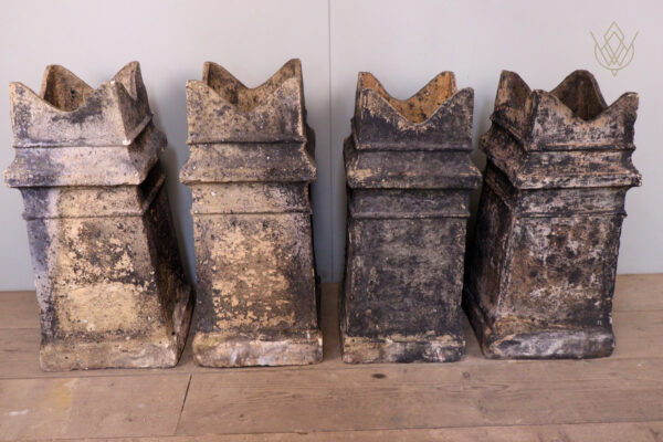 Set of Four Buff Terracotta Chimney Pots - WM12163 - Image 8