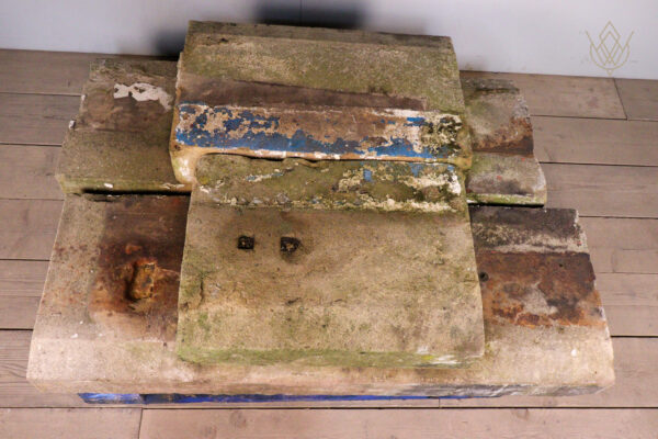 14.35ft - Large Reclaimed Gritstone Plinth Stones/Coping Stones - WM12166 - Image 6
