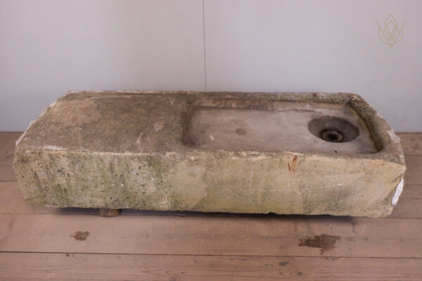 Large 19th Century Sandstone Sink with Cast Iron & Lead Drain - WM12167 - Image 9