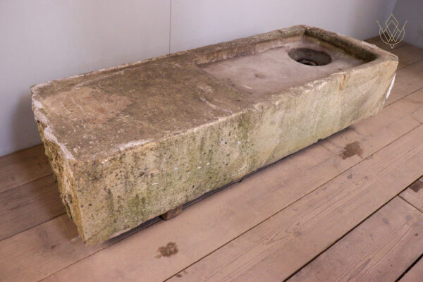 Large 19th Century Sandstone Sink with Cast Iron & Lead Drain - WM12167 - Image 8