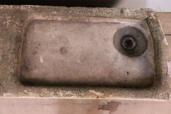 Large 19th Century Sandstone Sink with Cast Iron & Lead Drain - WM12167 - Image 2