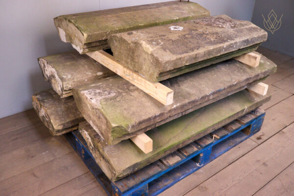 22.3ft - Ornate Sandstone Victorian Coping Stones - WM12168 - Image 6