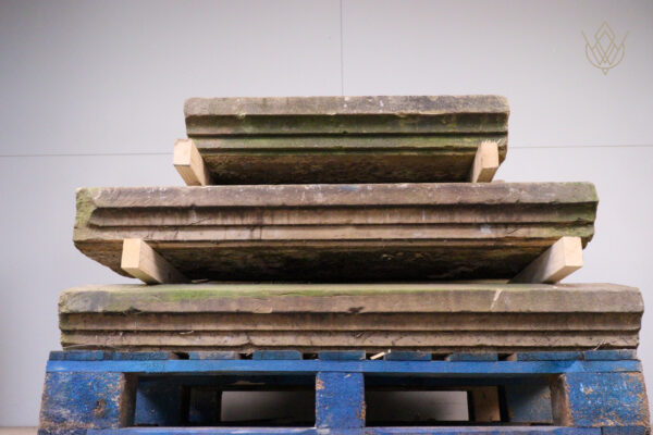 22.3ft - Ornate Sandstone Victorian Coping Stones - WM12168 - Image 4