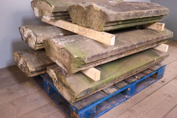 22.3ft - Ornate Sandstone Victorian Coping Stones - WM12168 - Image 3