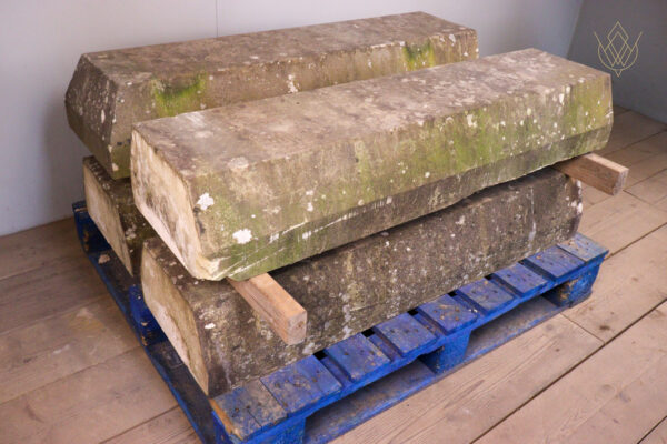 15.25ft - 5 Sided Reclaimed Sandstone Coping Stones - WM12169 - Image 6