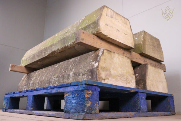 15.25ft - 5 Sided Reclaimed Sandstone Coping Stones - WM12169 - Image 4