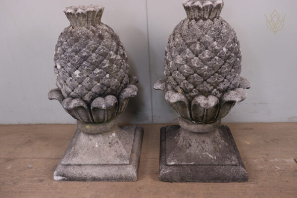 Pair of Composition Stone Pine Cone Finials - WM12170 - Image 7