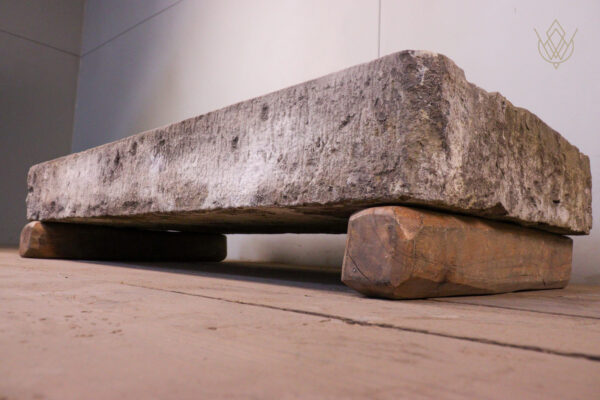 Reclaimed Victorian Carved Stone Sink with Original Lead Drainer - WM12177 - Image 2