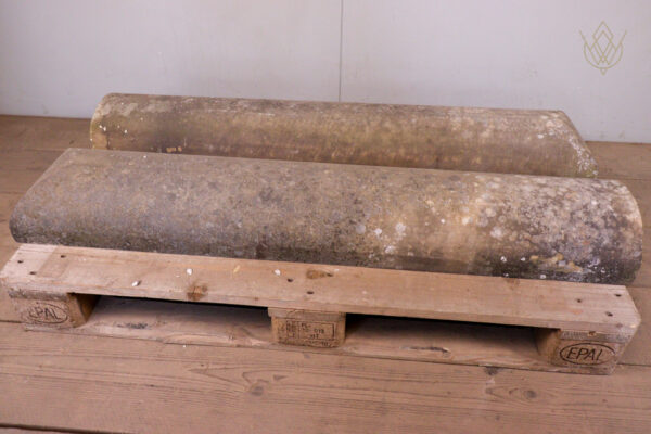 8ft - 10" x 5" 19th Century Round Top Coping Stones - WM12184 - Image 6