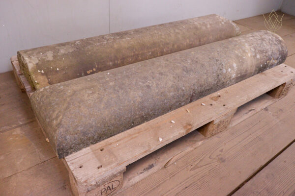 8ft - 10" x 5" 19th Century Round Top Coping Stones - WM12184 - Image 5