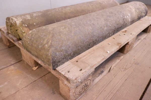 8ft - 10" x 5" 19th Century Round Top Coping Stones - WM12184 - Image 2