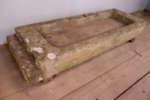 Large 19th Century Stone Sink with Lead Drainer - WM12180