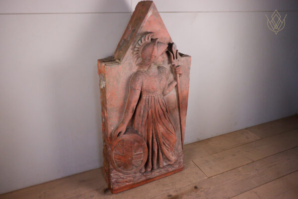 Large 19th Century Britannia Terracotta Wall Plaque - WM12195 - Image 10