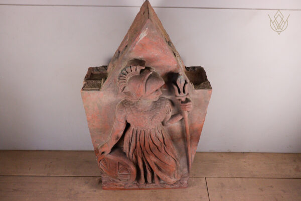 Large 19th Century Britannia Terracotta Wall Plaque - WM12195 - Image 9