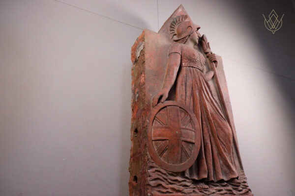 Large 19th Century Britannia Terracotta Wall Plaque - WM12195 - Image 8